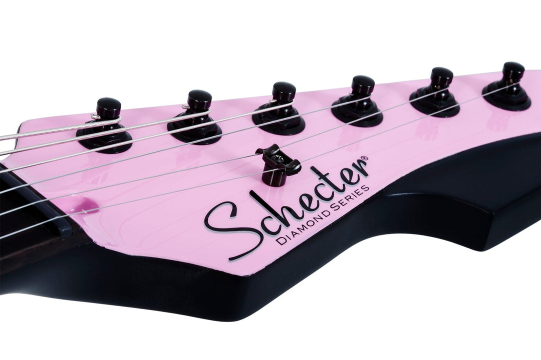 Schecter Machine Gun Kelly Signature PT Electric Guitar, Tickets To My Downfall Pink by Erikson Music