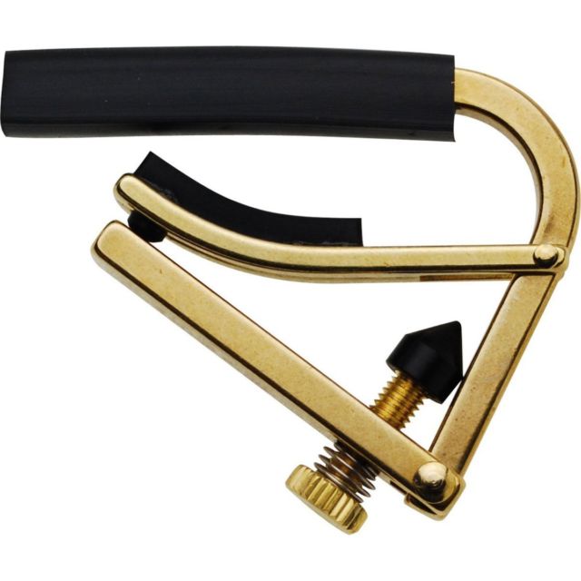 Shubb Original Series, Unplated Brass Capo For Steel String Guitar by Coast Music