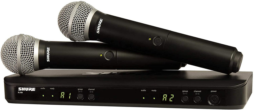 Shure BLX288/PG58 H9 Dual - Transmitter Handheld Wireless System by SFM