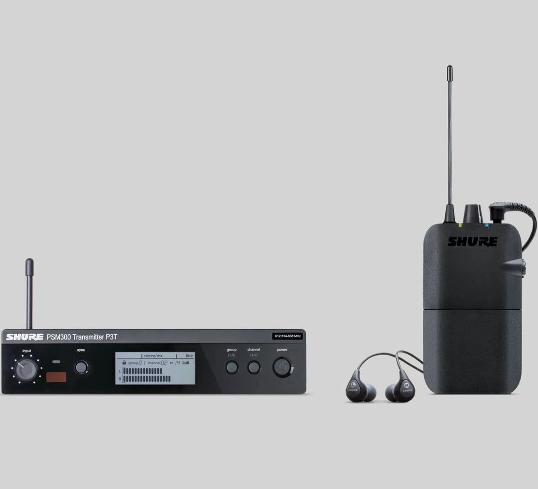 Shure PSM 300 Wireless In - Ear Monitoring Set with SE112 Earphones by SFM