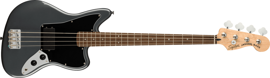 Squier Affinity Series™ Jaguar® Bass H, Laurel Fingerboard, Black Pickguard, Charcoal Frost Metallic by FMIC