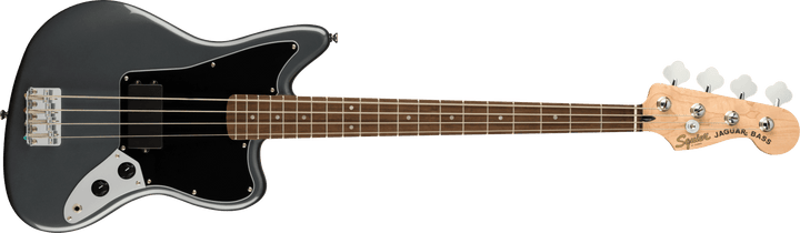 Squier Affinity Series™ Jaguar® Bass H, Laurel Fingerboard, Black Pickguard, Charcoal Frost Metallic by FMIC