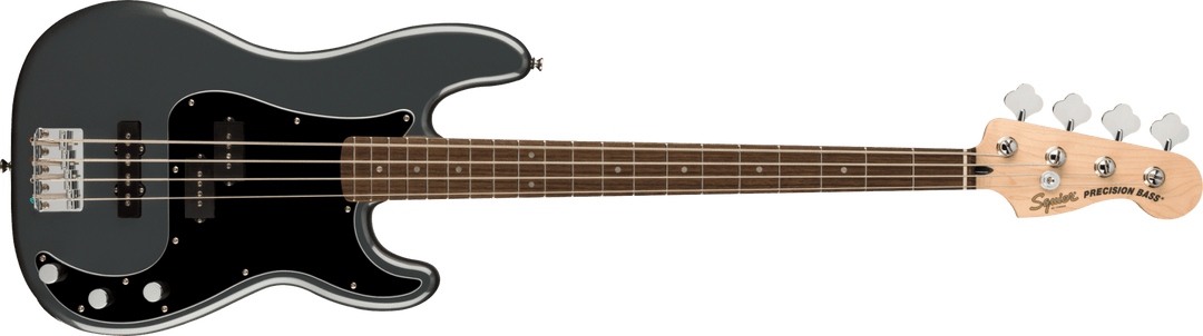 Squier Affinity Series Precision Bass PJ, Laurel Fingerboard, Black Pickguard, Charcoal Frost Metallic by FMIC