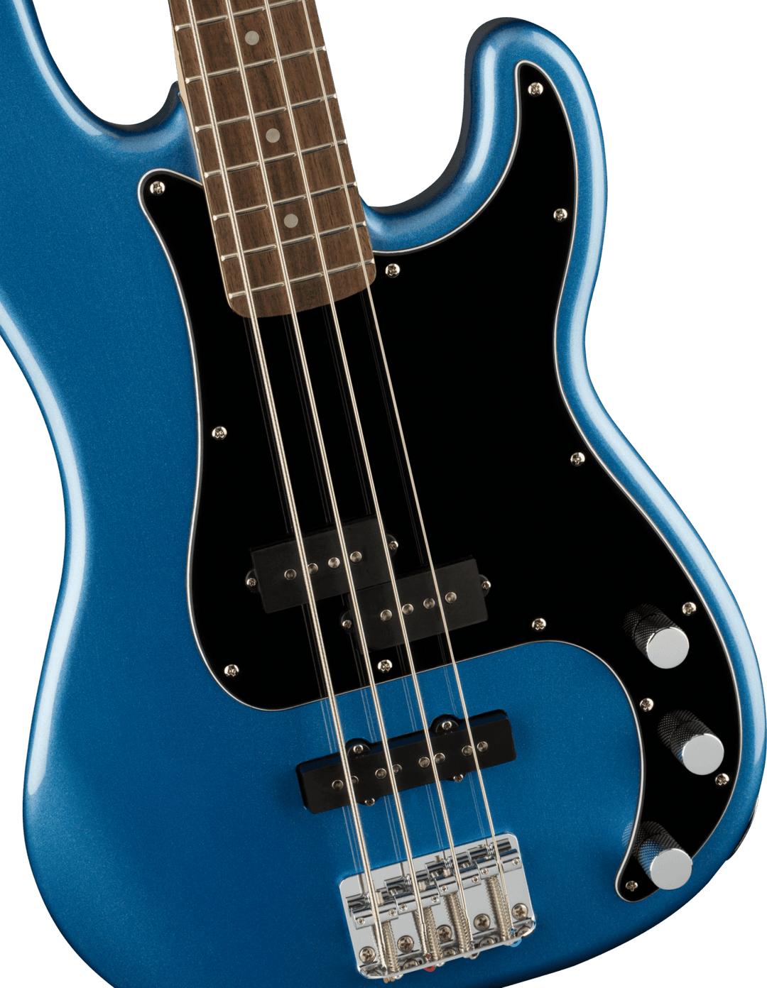 Squier Affinity Series Precision Bass PJ, Laurel Fingerboard, Black Pickguard, Lake Placid Blue by FMIC