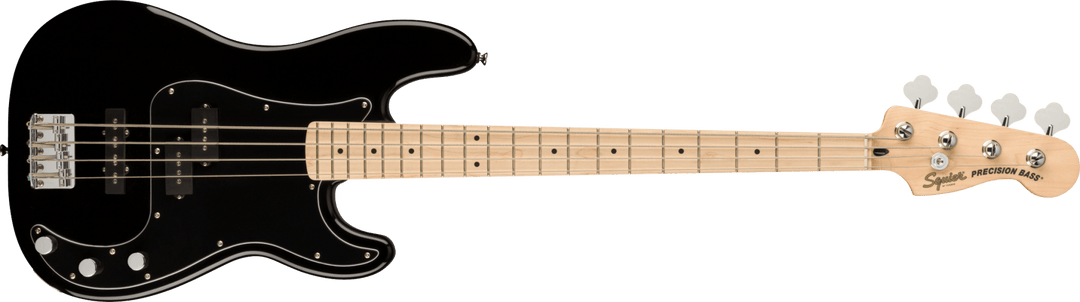 Squier Affinity Series™ Precision Bass® PJ, Maple Fingerboard, Black Pickguard, Black by FMIC