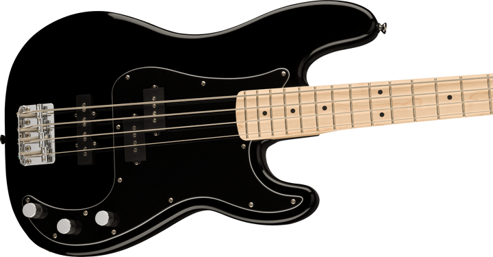 Squier Affinity Series™ Precision Bass® PJ, Maple Fingerboard, Black Pickguard, Black by FMIC