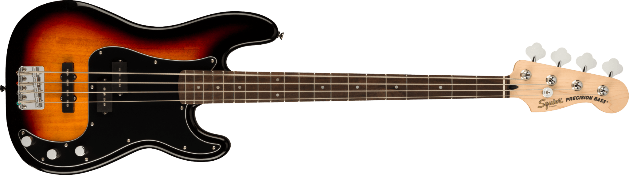 Squier Affinity Series Precision Bass PJ Pack, Laurel Fingerboard, 3 - Color Sunburst, Gig Bag, Rumble 15 - 120V by FMIC
