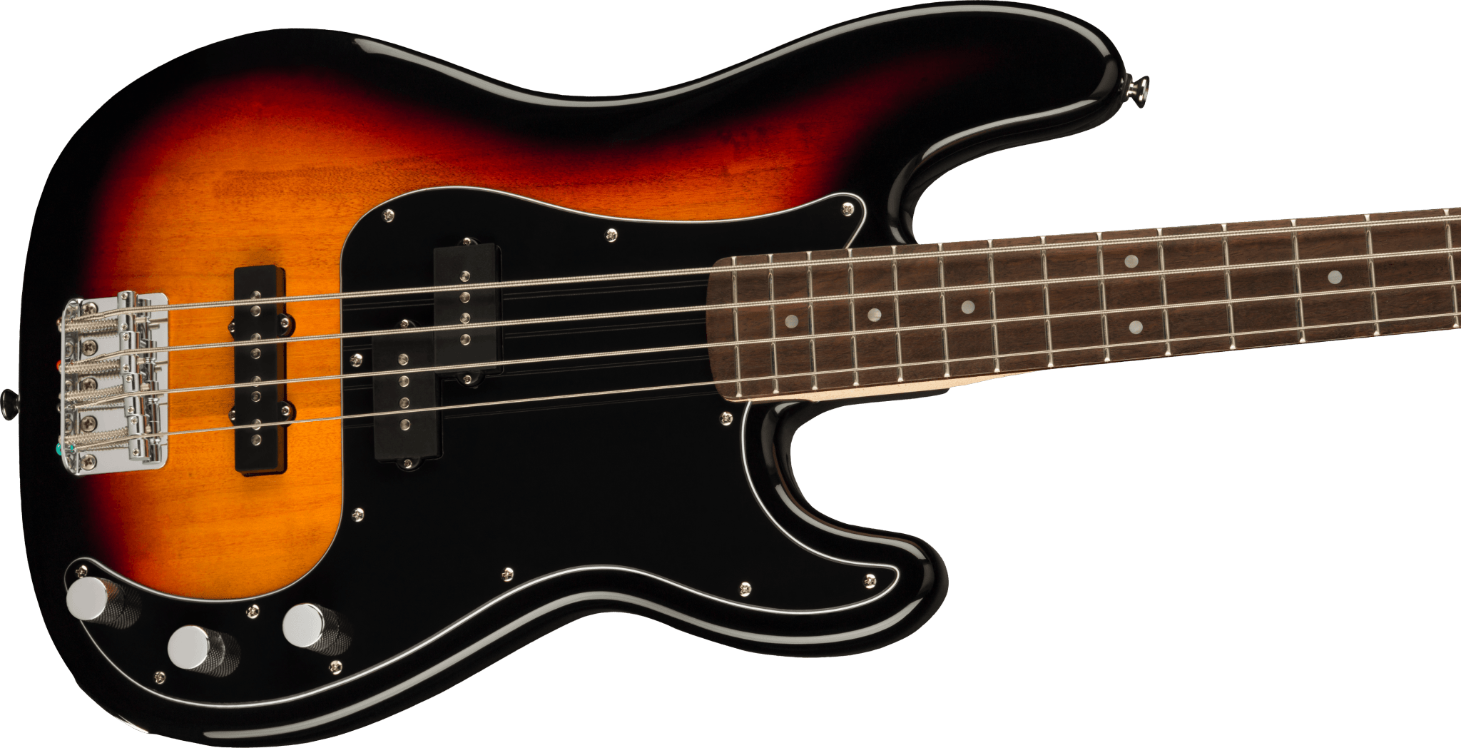Squier Affinity Series Precision Bass PJ Pack, Laurel Fingerboard, 3 - Color Sunburst, Gig Bag, Rumble 15 - 120V by FMIC