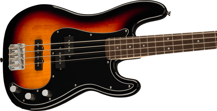 Squier Affinity Series Precision Bass PJ Pack, Laurel Fingerboard, 3 - Color Sunburst, Gig Bag, Rumble 15 - 120V by FMIC