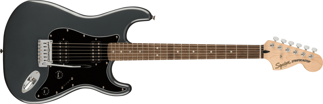 Squier Affinity Series™ Stratocaster® HH, Laurel Fingerboard, Black Pickguard, Charcoal Frost Metallic by FMIC