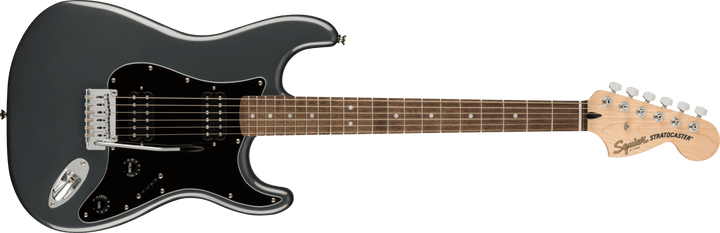 Squier Affinity Series™ Stratocaster® HH, Laurel Fingerboard, Black Pickguard, Charcoal Frost Metallic by FMIC