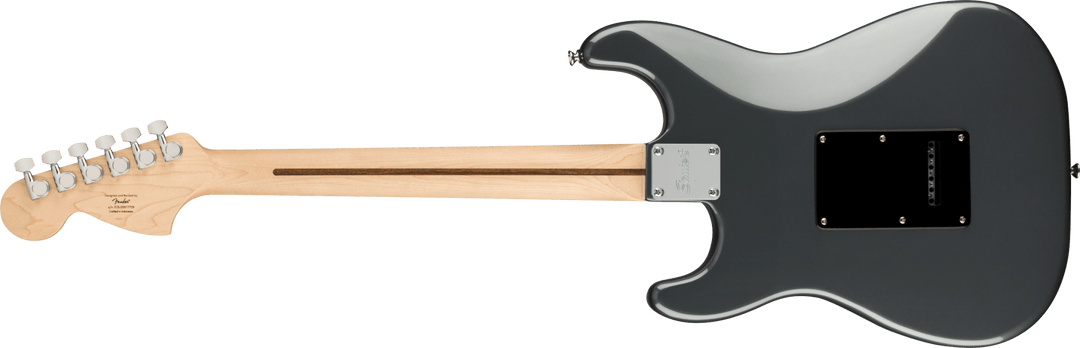 Squier Affinity Series™ Stratocaster® HH, Laurel Fingerboard, Black Pickguard, Charcoal Frost Metallic by FMIC