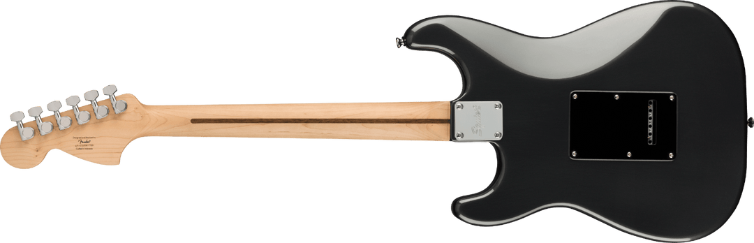 Squier Affinity Series Stratocaster HSS Pack, Laurel Fingerboard, Charcoal Frost Metallic, Gig Bag, 15G - 120V by FMIC