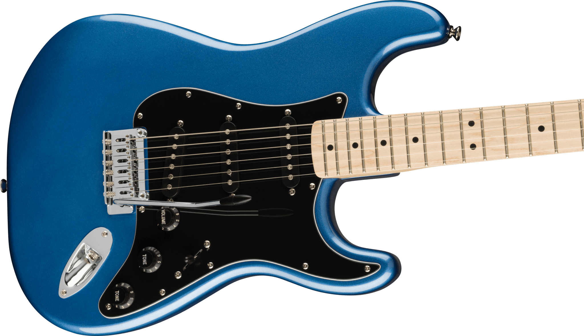 Squier Affinity Series™ Stratocaster®, Maple Fingerboard, Black Pickguard, Lake Placid Blue by FMIC