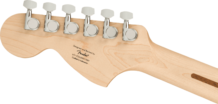 Squier Affinity Series™ Stratocaster®, Maple Fingerboard, White Pickguard, Black by FMIC