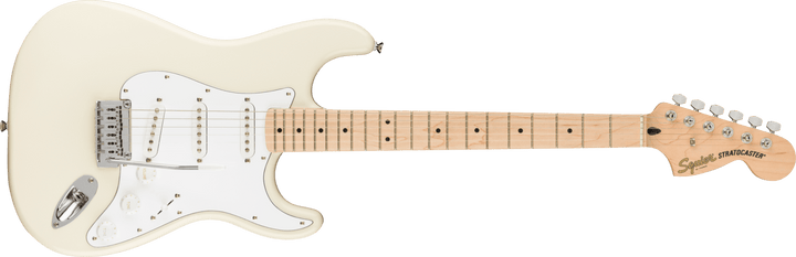 Squier Affinity Series™ Stratocaster®, Maple Fingerboard, White Pickguard, Olympic White by FMIC