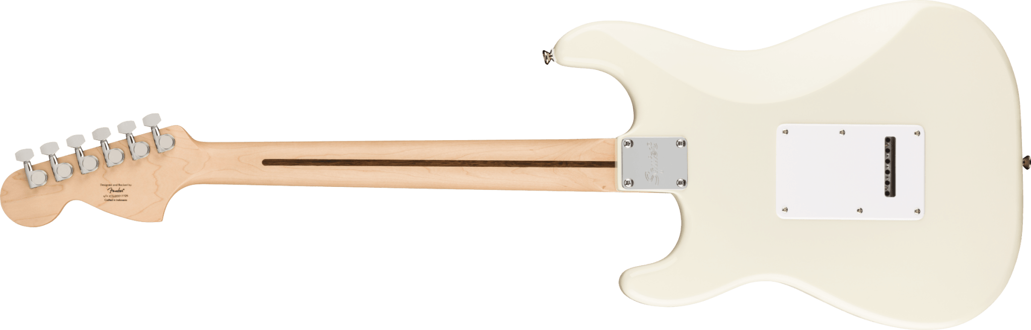 Squier Affinity Series™ Stratocaster®, Maple Fingerboard, White Pickguard, Olympic White by FMIC