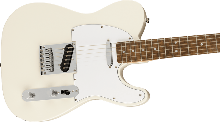 Squier Affinity Series™ Telecaster®, Laurel Fingerboard, White Pickguard, Olympic White by FMIC