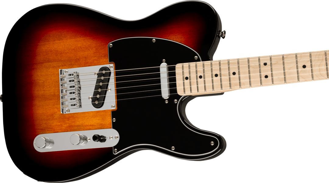 Squier Affinity Series™ Telecaster®, Maple Fingerboard, Black Pickguard, 3 - Color Sunburst by FMIC