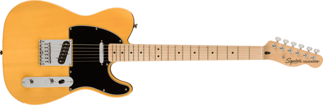 Squier Affinity Series™ Telecaster®, Maple Fingerboard, Black Pickguard, Butterscotch Blonde by FMIC