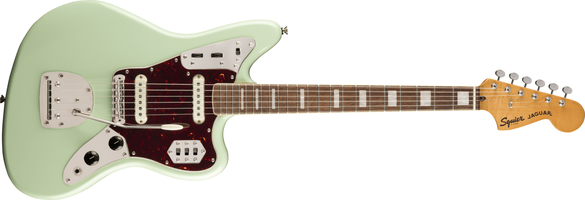 Squier Classic Vibe '70s Jaguar®, Laurel Fingerboard, Surf Green by FMIC