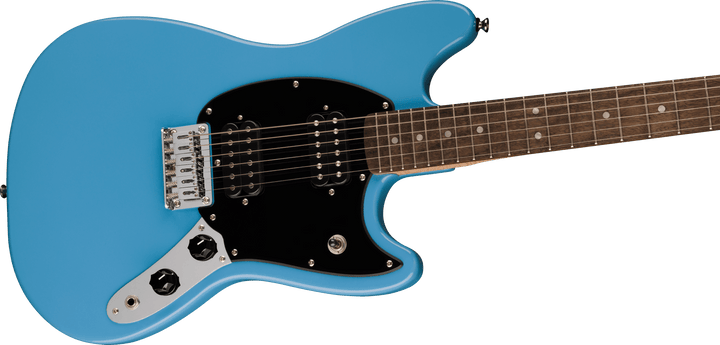 Squier Sonic™ Mustang® HH, Laurel Fingerboard, Black Pickguard, California Blue by FMIC