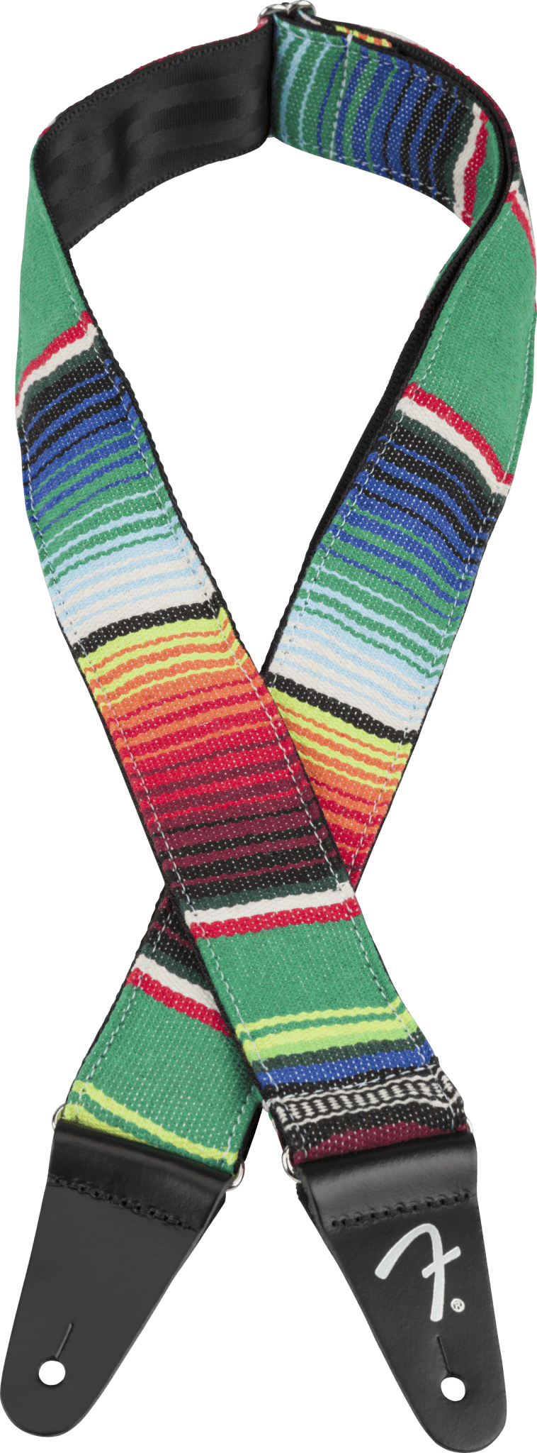 STRAP GUITAR FENDER 2" Serape Strap - Green Multi by FMIC