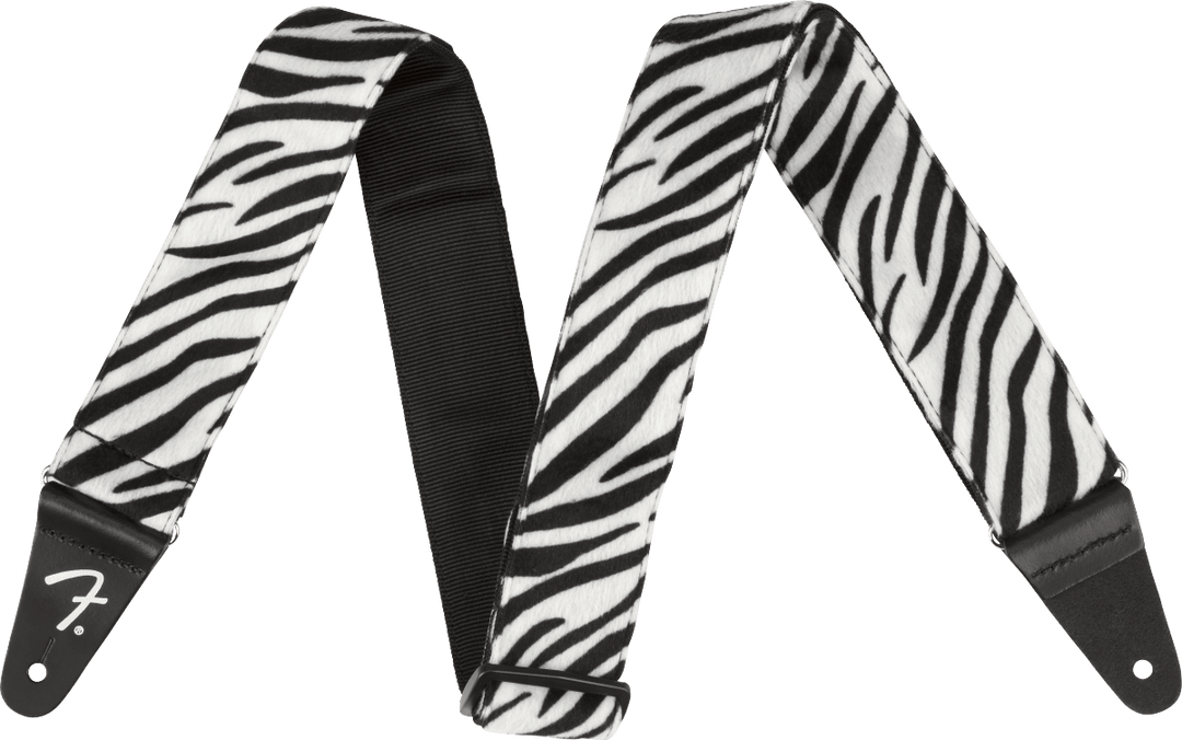 STRAP GUITAR FENDER WILD ZEBRA PRINT STRAP, 2" by FMIC