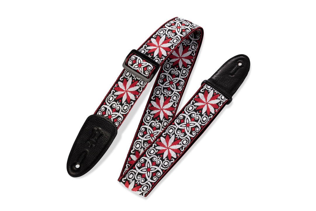 STRAP GUITAR LEVY’S 2″ 60’s Hootenanny Jacquard Weave With Polypropylene Backing, M8HT by Levy's Leathers