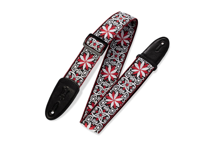 STRAP GUITAR LEVY’S 2″ 60’s Hootenanny Jacquard Weave With Polypropylene Backing, M8HT by Levy's Leathers