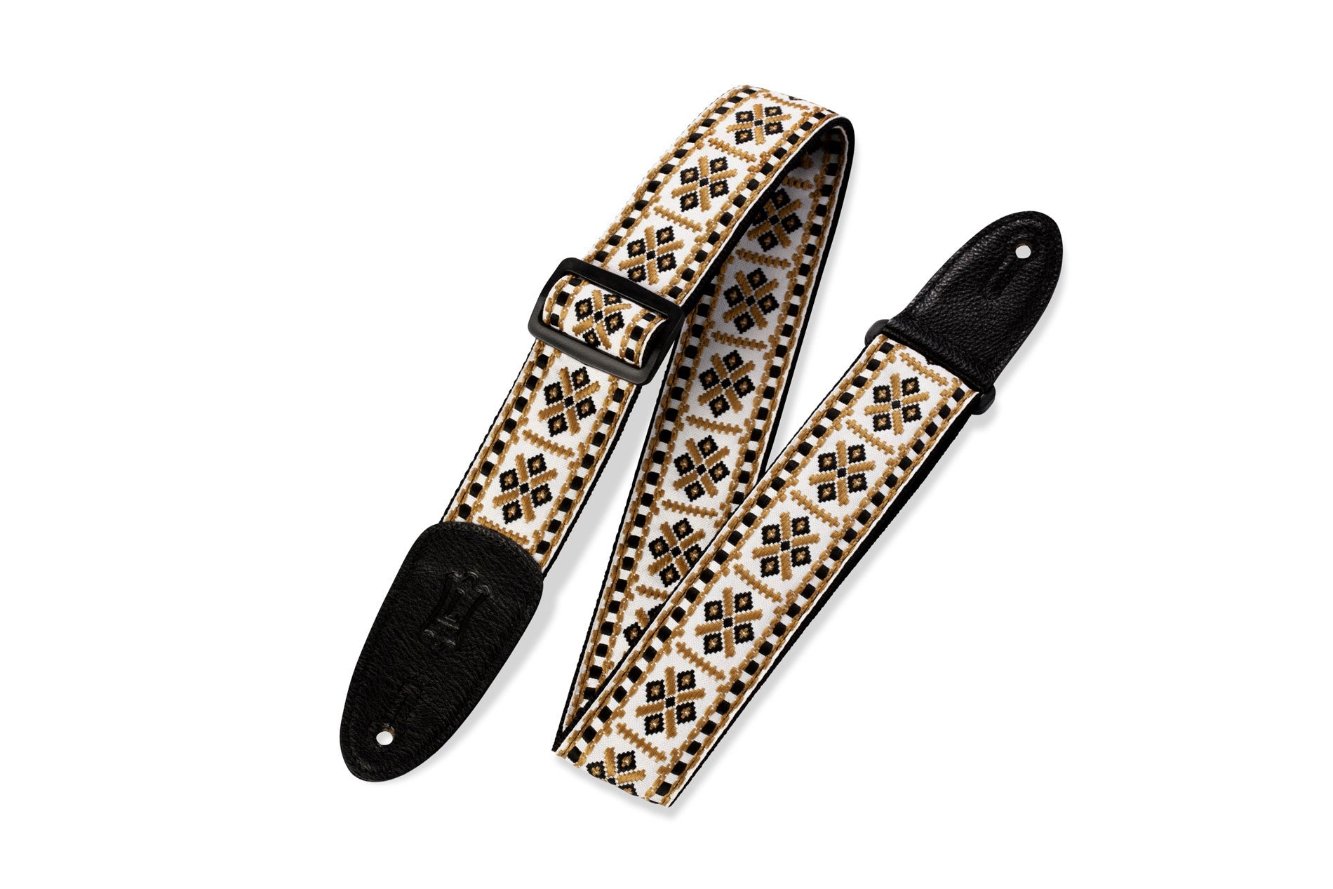 STRAP GUITAR LEVY’S 2″ 60’s Hootenanny Jacquard Weave With Polypropylene Backing, M8HT by Levy's Leathers