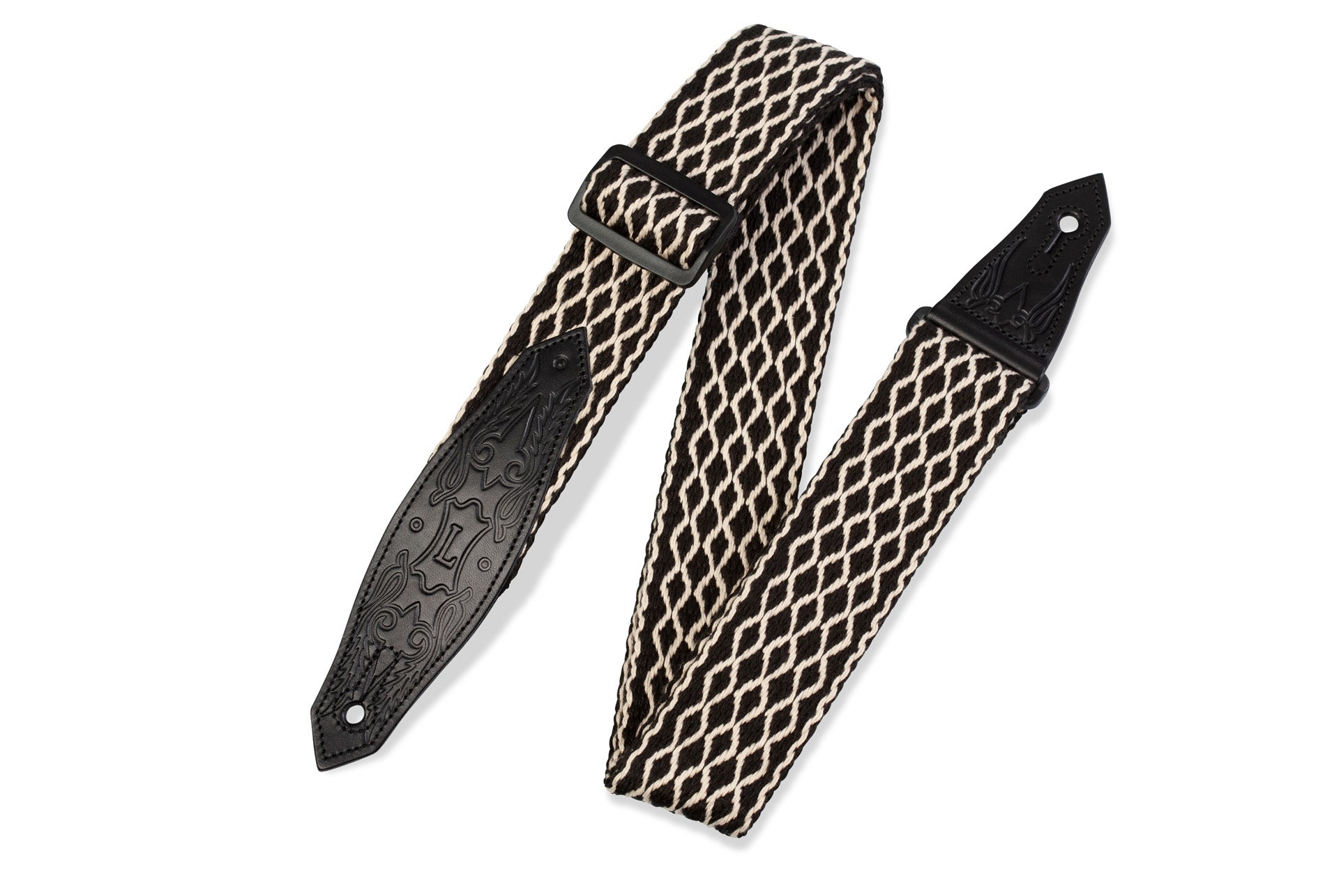 STRAP GUITAR LEVY’S 2"" Heavy - weight Cotton Guitar Strap With by Levy's Leathers