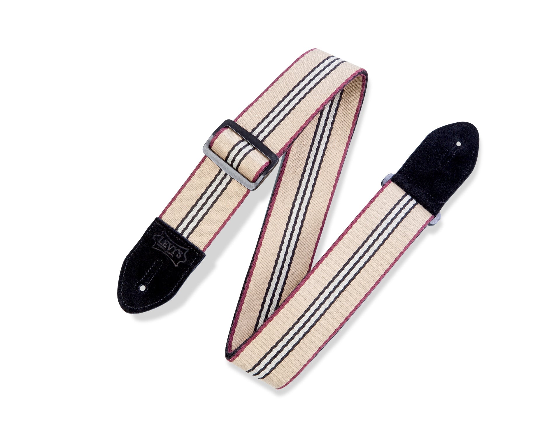 STRAP GUITAR LEVY’S 2"" Prep Stripe Guitar Strap, MC8VIN - 003 by Levy's Leathers