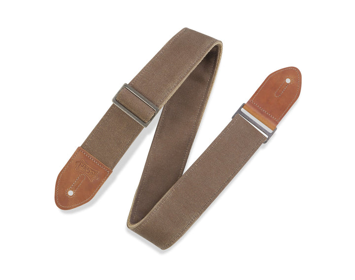 STRAP GUITAR LEVY’S 2" Traveler Waxed Canvas Guitar Strap with Cotton Backing by Levy's Leathers