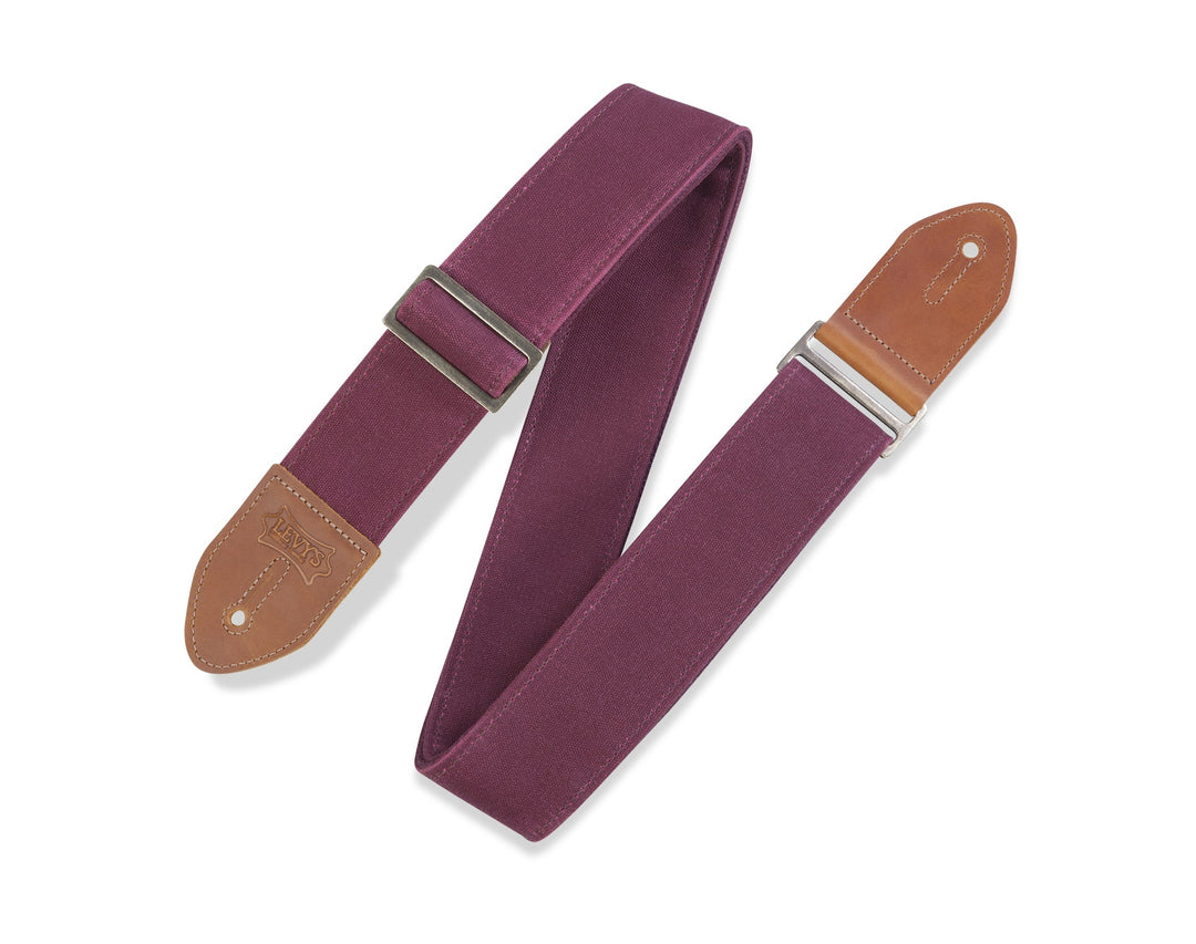 STRAP GUITAR LEVY’S 2" Traveler Waxed Canvas Guitar Strap with Cotton Backing by Levy's Leathers