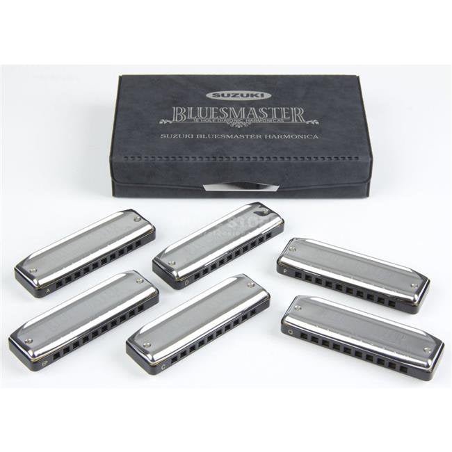 Suzuki BluesMaster 6 Harmonica Set by D'Addario Canada