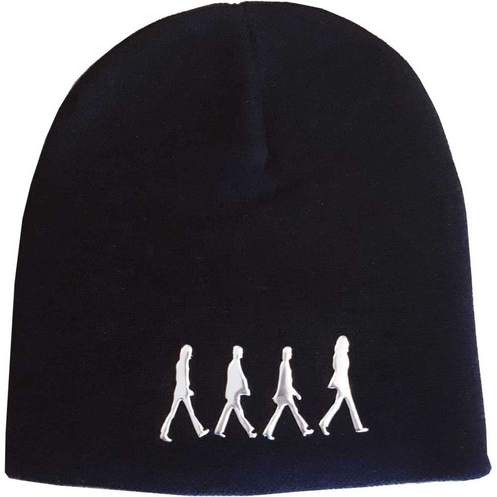 THE BEATLES UNISEX BEANIE HAT: ABBEY ROAD (SONIC SILVER) by Rock Off Trade
