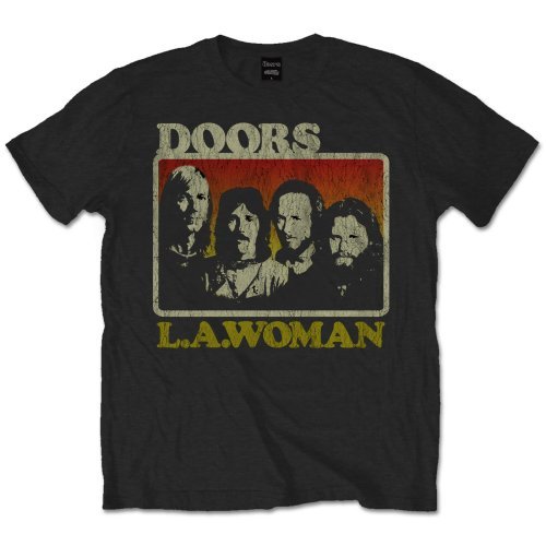 THE DOORS UNISEX T - SHIRT: LA WOMAN by Rock Off Trade
