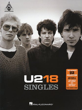 U2 – 18 SINGLES - Guitar TAB by Hal Leonard
