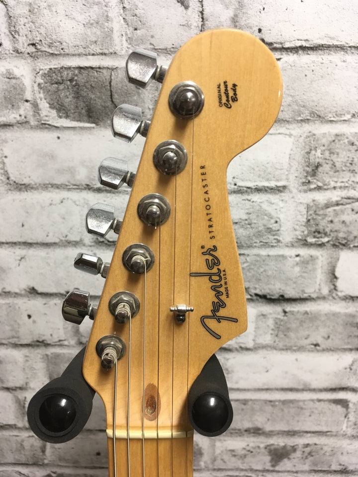 USED: 2009 Fender American Standard Stratocaster - Olympic White w/ Hard Shell Case by Faders Music Inc.