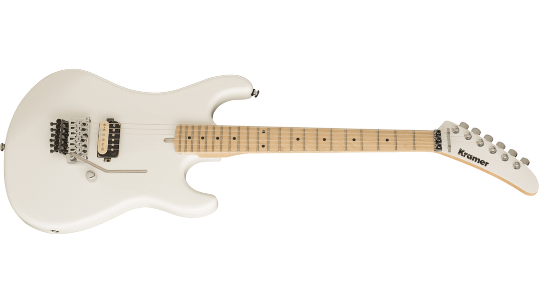 USED Kramer '84 Alder Reissue, Alpine White by Faders Music Inc.