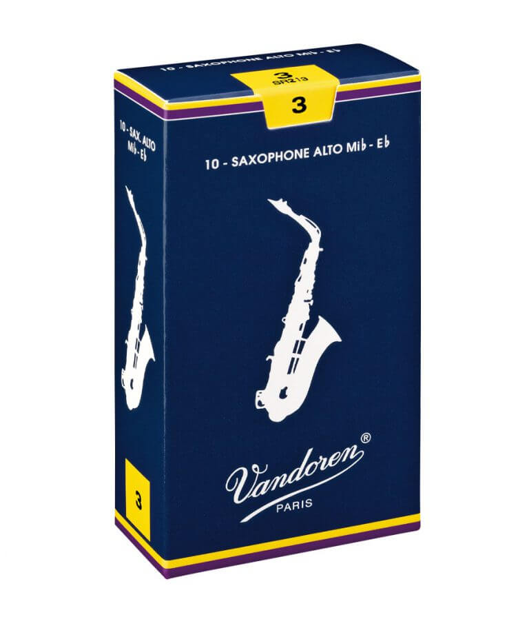 Vandoren Traditional Mib - Eb Alto Saxophone 10 Pack Reeds by Coast Music