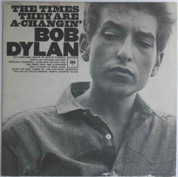 VINYL BOB DYLAN TIMES THEY ARE A CHANGIN' by FAB