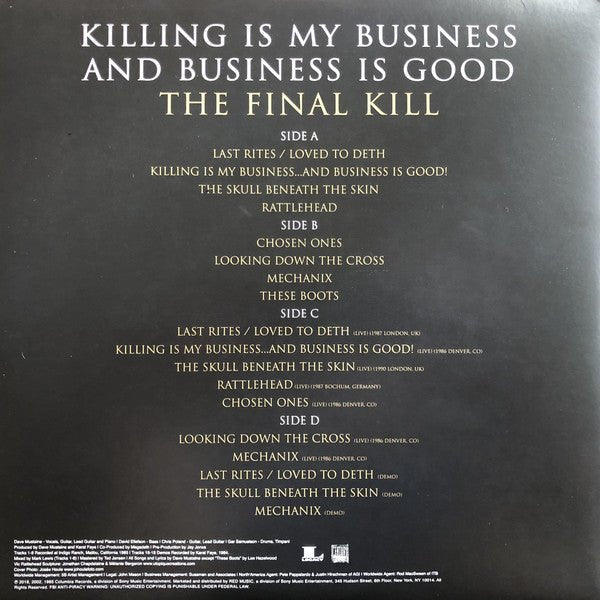VINYL MEGADETH KILLING IS MY BUSINESS.. AND BUSINESS IS GOOD THE FINAL KILL (2LP) (2LP) by FAB