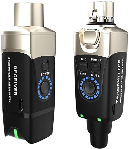 Xvive U3 XLR / Microphone Wireless System with XLR transmitter and XLR receiver - Black by Yorkville