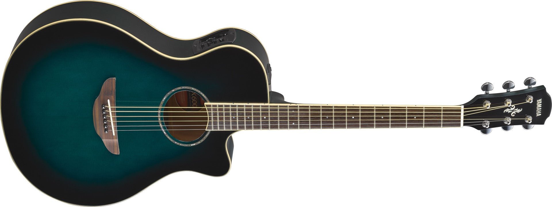 Yamaha APX600 Electric Acoustic Guitar Oriental Blue Burst by Yamaha