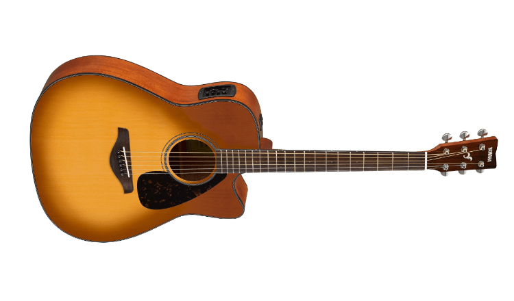 Yamaha FGX800C SDB Acoustic/Electric Guitar with Solid Sitka Spruce Top Sand Burst by Yamaha