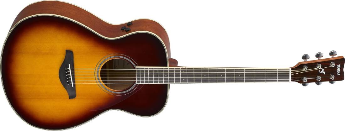 Yamaha FS TransAcoustic Guitar w/Solid Spruce Top, Brown Sunburst by Yamaha