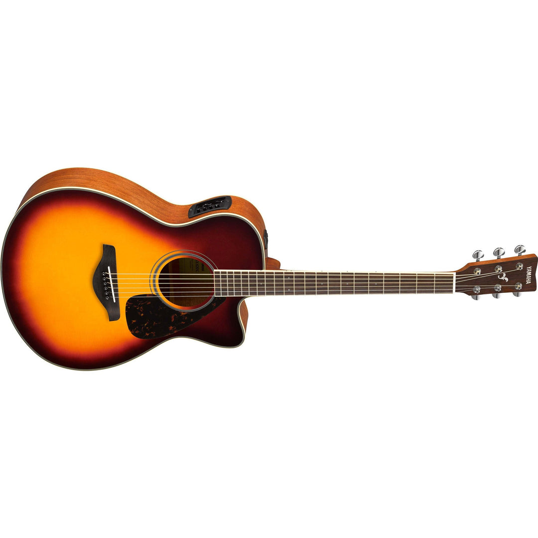Yamaha FSX820CBS Concert Cutaway Acoustic - Electric Guitar, Brown Sunburst by Yamaha